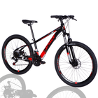 Велосипед AL 26" SPACE MERCURY DD FR рама-13" черно-красный 2025