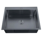 Мийка Zerix ZH5843-215 Nano-Black (3.0/0.8) із нержавіючої сталі (MX1584)
