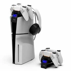 Док-станция подставка для консоли и геймпадов iPega G-P5S016 для PS5/PS5 Slim с подсветкой White