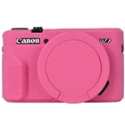 Чехол для фотокамеры Canon g7x Mark III Силиконовый Розовый