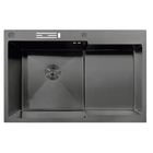 Мойка MIXXUS MH7849L-HK NANO-BLACK (3.0/0.9) из нержавеющей стали "глубокое крыло" (MX1936)