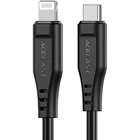 Кабель USB 2.0 Type-C-Lighting, 1,2 м, 3.0A, TPE C3-01 Black Acefast