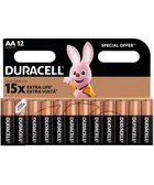 Батарейки Duracell 12 штук АА пальчикові батареї лужні дюрасел