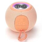 Bluetooth-колонка TG337 з RGB ПІДСВІЧУВАННЯМ, speakerphone, радіо, pink