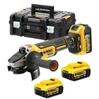 Акумуляторна кутова шліфмашина безщіткова DeWALT DCG405P3 (АКБ 3×5 Агод, ЗП, кейс)