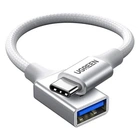Кабель Ugreen Type-C to USB 3.0 OTG адаптер у нейлоновому обплетенні 15 см White (US378)