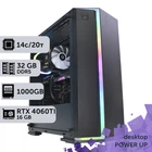 Робоча станція PowerUp Desktop #328 Core i5 14600K / 32 GB / SSD 1TB / GeForce RTX 4060Ti 16GB спеціалізована обчислювальна графічна система для архітекторів та інженерів