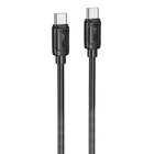Дата кабель HOCO X115 Surpass Type-C to Type-C 60W (1m) (Black) (227242)