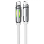 Дата кабель HOCO U136 Prize Type-C to Type-C 60W (1.2m) (White) (209710)