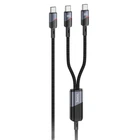 Дата кабель HOCO U139 Type-C to Type-C/Type-C 100W (1.2m) (Black) (219702)