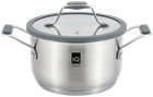 Каструля IQ Be Brave нержавіюча сталь 3.2 л з кришкою 20 см (IQ-2052-20)