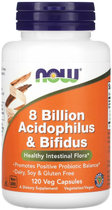 Пробиотик 8 млрд ацидофильных и бифидобактерий NOW 8 Billion Acidophilus & Bifidus 120 caps