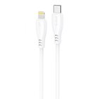 Кабель для зарядки Proove Simple Silicone, Type-C to Lightning, мощность 27W, длина 1 м, Белый