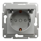 Розетка Schneider Electric ASFORA з кришкою, алюміній (EPH3100161)