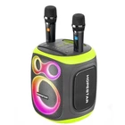 Портативная беспроводная Bluetooth колонка акустика HOPESTAR Party 130 с двумя микрофонами LED караоке IPX6 | 22000mAh, 120W, BT5.3/USB/TF/AUX/TWS | Серый