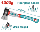 Сокира TOTAL THAX0611000F 430мм, 1000г (7090291)