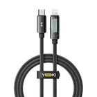 Кабель з дисплеєм YOKI DISPLAY YK-DI88 Type-C to Lightning 30W 1.2м для швидкої зарядки iPhone та передачі даних шнур для швидкого заряджання