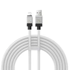 USB кабель Baseus CoolPlay Series Fast Charging Cable USB to iP 2.4A 2m White CAKW000502
