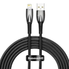 USB кабель Baseus Glimmer Series Fast Charging Data Cable USB to iP 2.4A 2m Black CADH000301