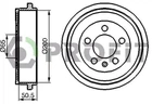 Тормозной барабан PROFIT 50200077 Volkswagen Polo; Seat Cordoba, Ibiza; Skoda Fabia; Audi A2 6Q0609617