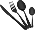 Набір столових приборів Zwieger Vesper чорний 24 елементи (5903357375089)