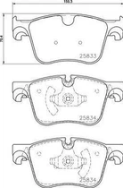 Тормозные колодки BREMBO P61127 Peugeot 308; Citroen C4 1612412380