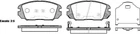 Гальмівні колодки ROADHOUSE 21204.02 Hyundai Tucson, Sonata, Coupe; KIA Optima, Sportage 581012CA20, 581013FA11, 581013KA20