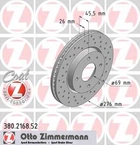 Диск гальмівний Zimmermann (380216852)