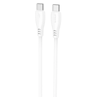 Кабель для зарядки Proove Simple Silicone, Type-C to Type-C, потужність 60W, довжина 2 м, Білий (CCSI60002222)