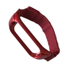 Ремінець для Xiaomi Mi Band 3/4/5/6 Milanese Loop Red
