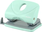 Дырокол для бумаги Axent Welle-2 с пластиковым верхом 20 листов Pastelini Мятный (3820-18-A)