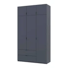 Шафа для одягу Doros Лукас Графіт 3ДСП 135х50х240 DRS-011654 (80737801)