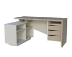 Письменный стол CONNECT 3 L SK 157×78 см. Дуб кремона котта / Стоун беж Intarsio