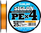 Шнур Sunline Siglon PE х4 150 м # 1.5 / 0.209 мм 11 кг Помаранчевий (16580934)