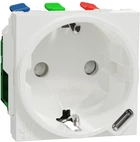 Розетка + USB Type-C Schneider Electric Unica New тип С 10.5 Вт 2 модулі біла NU301718