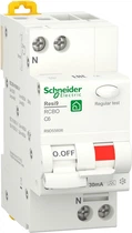 Диференціальний автомат Schneider Electric RESI9 6А 30мA 1P+N 6кA "С" тип А R9D55606