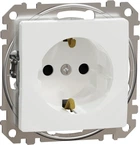 Розетка Schneider Electric Sedna Design з заземленням зі шторками Білий SDD111022