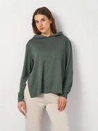 Худи женское H&M 0819508_разрезы_03 M Темно-зеленое (KAY2000001508817)
