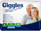 Подгузники для взрослых Giggles Large 100-150 см 30 шт