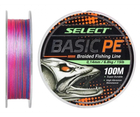 Шнур Select Basic PE Multicolor 0.12мм12lb/5.6кг Разноцветный