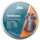 Кулі пневматичні (для воздушки) 4,5 мм 0,47 г (400шт) H&N Terminator. 14530234 - зображення 1