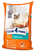 Корм для кошек Club 4 Paws Sterilized
