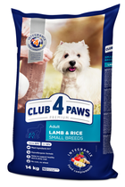 Сухой корм для собак Club 4 Paws Премиум Для мелких пород Ягненок и рис