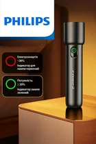 Аккумуляторный фонарь Philips SFL1235, фонарик с зарядкой от USB Type-C