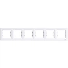 Шестимісна рамка Schneider Electric Asfora горизонтальна білий EPH5800621