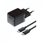 Зарядний пристрій Baseus Palm Fast Charger 1C 20W + Cable 1.0m Type-C 60W black (P10111602113-01) (256899)