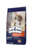 Сухий корм для дорослих собак Club 4 Paws Преміум для середніх порід зі смаком качки