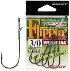 Крючок Decoy Worm144 Flippin Straight 1/0. 5 шт/уп