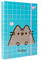 Папка для зошитів картонна В5, на резинці Pusheen 500239 Yes
