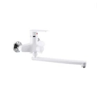 Смеситель для ванны Plamix Oscar-006 Euro Белый (без шланга и лейки) (PM0599)